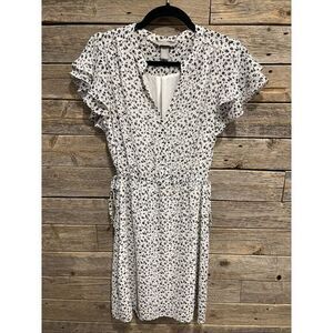 H &‎ M Women's Casual White Floral Dress Size Small